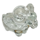 Solid crystal ram ashtray