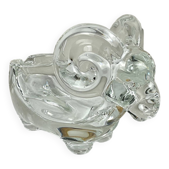 Solid crystal ram ashtray