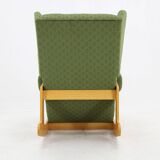 1970s Large Rare Brutalist Rocking Chair, Czechoslovakia