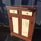 Low Parisian buffet Solid support height two doors 2 drawers