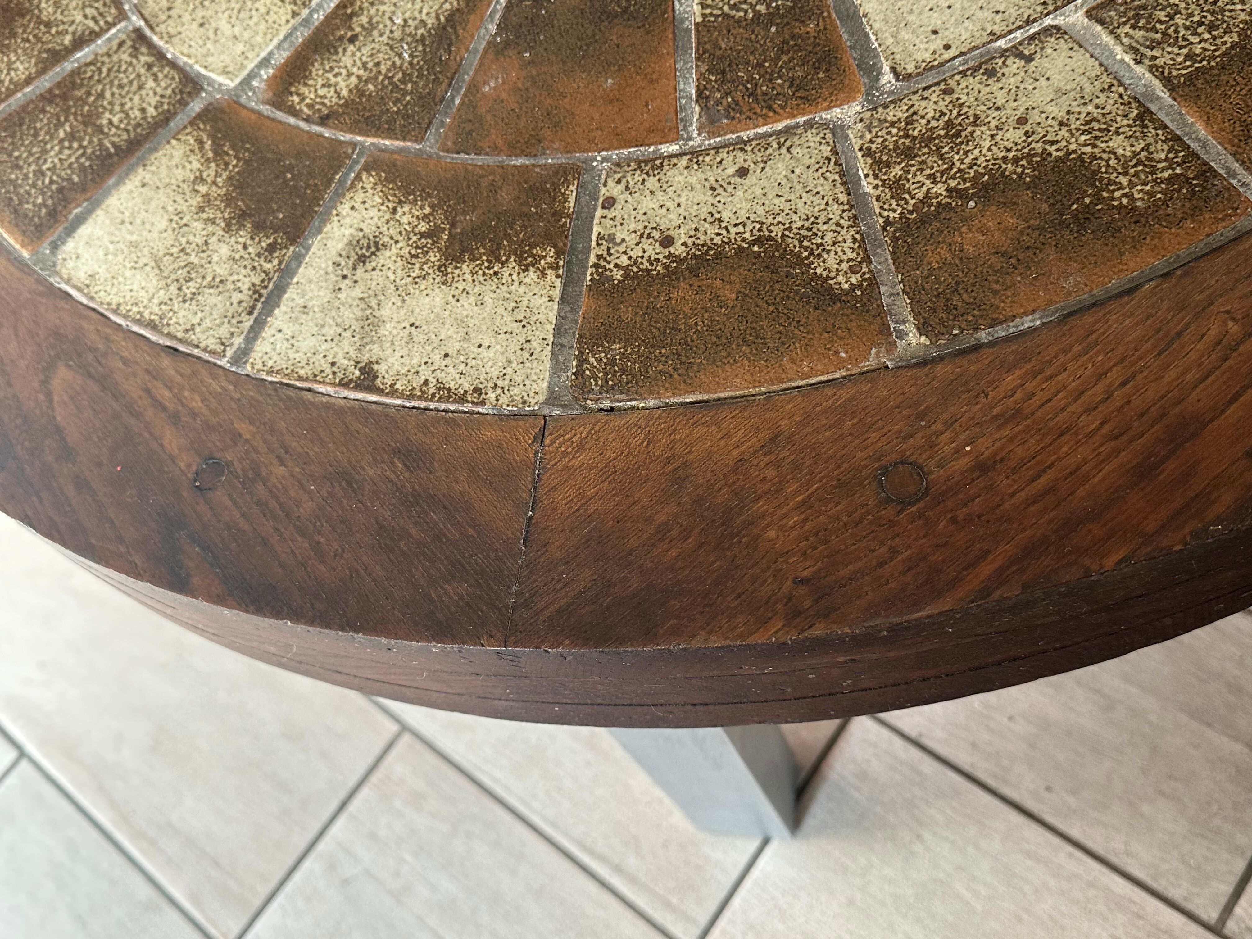 Ceramic coffee table vintage design 60s