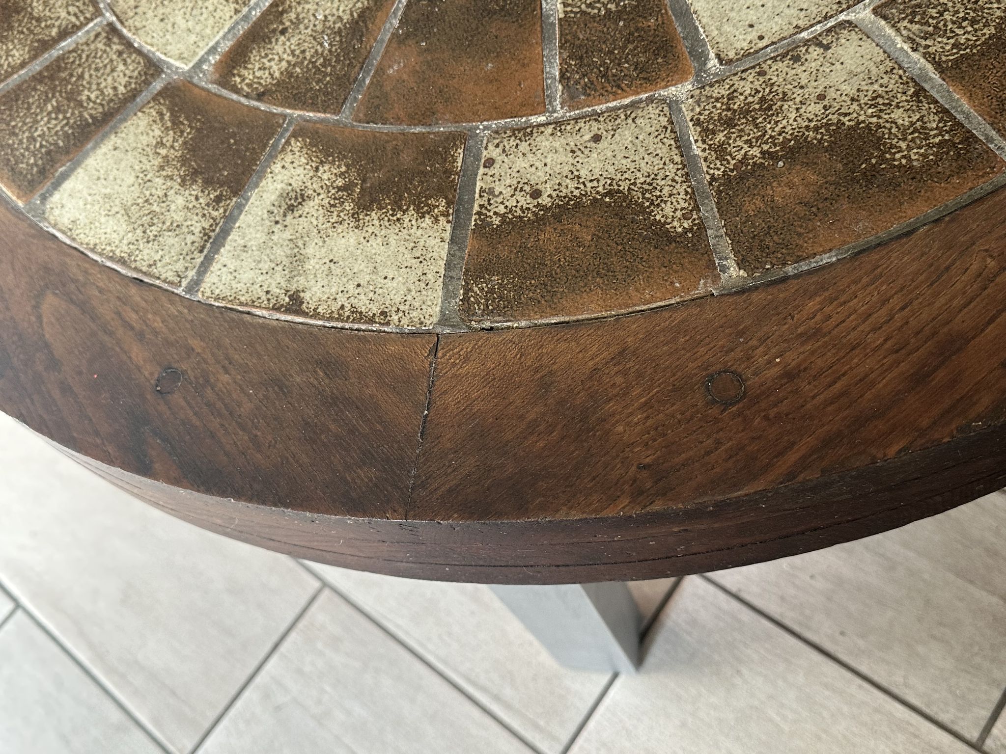 Table basse céramique design vintage années 60