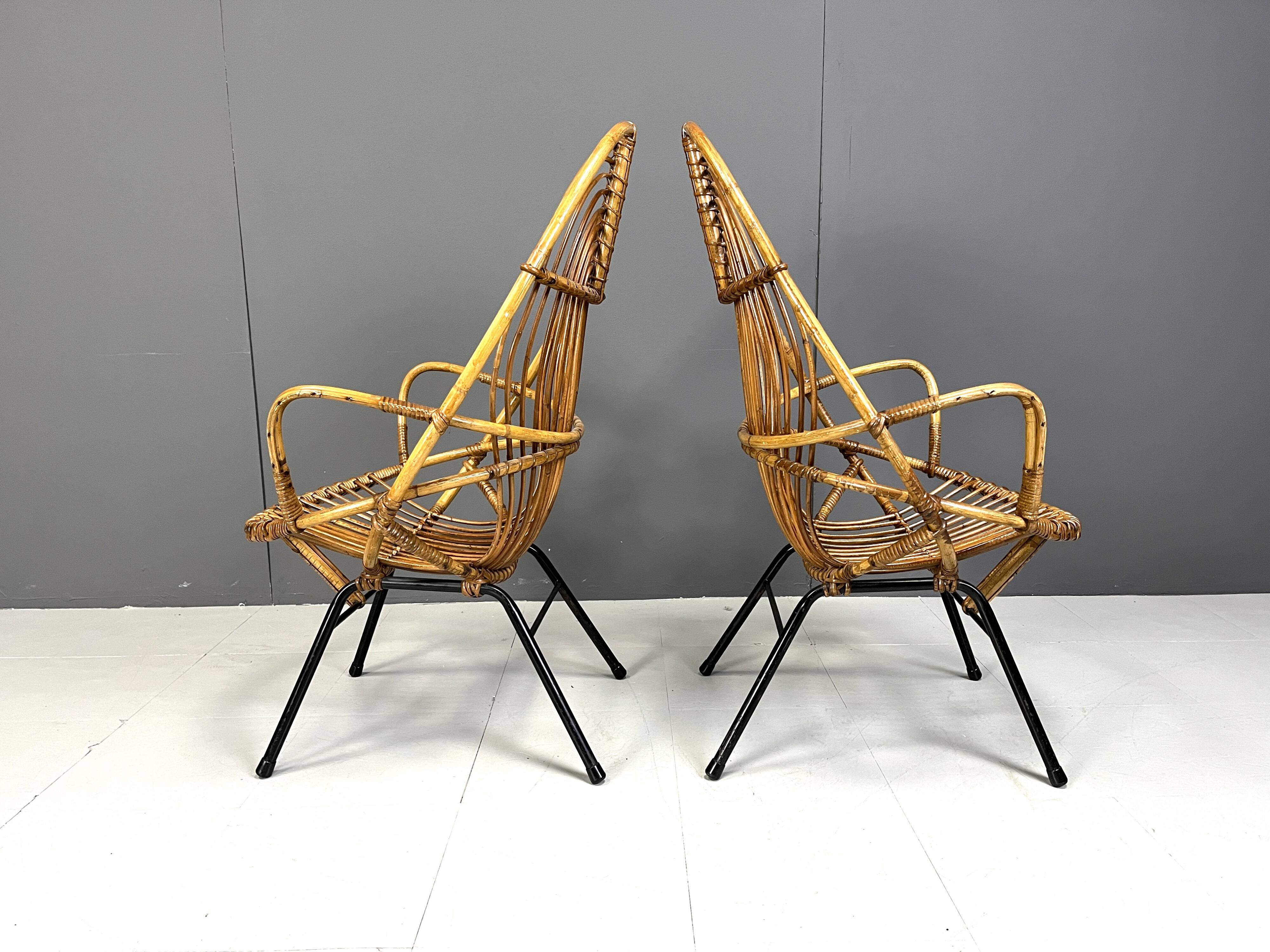 Pair of Mid-Century chairs by Rohé Noordwolde, 1960's, Netherlands
