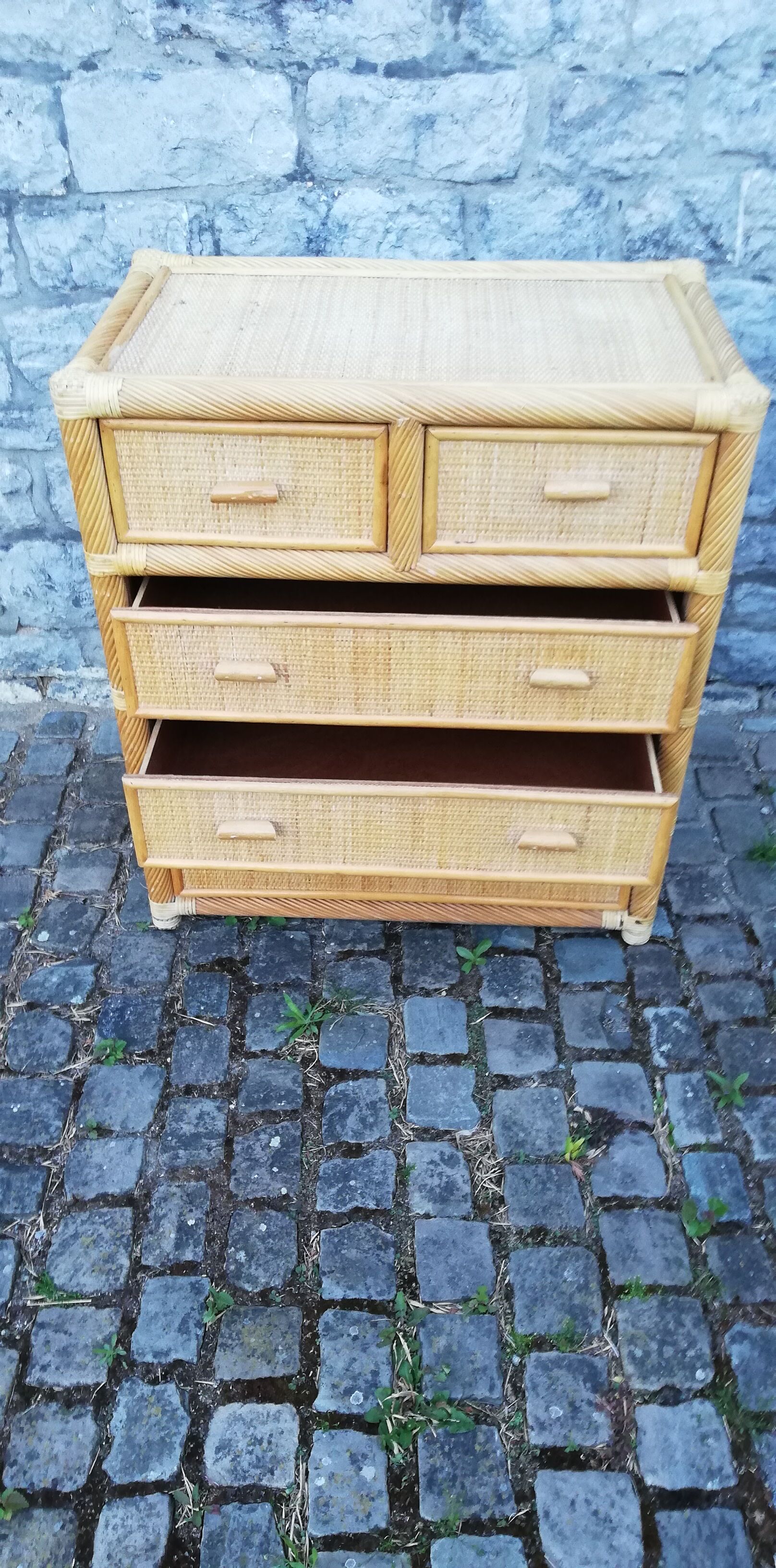 Rattan dresser 1980