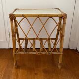 Rattan end table