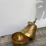 Pear fruit golden brass box