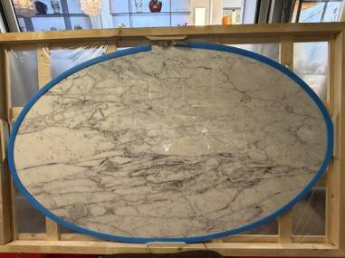 Eero Saarinen (1910-1961) - Knoll : Table ovale 198 cm, Arabescato