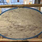 Eero Saarinen (1910-1961) - Knoll : Table ovale 198 cm, Arabescato