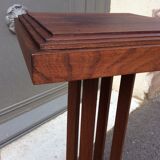 Vintage 1940 vintage mahogany art deco pedestal