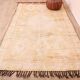 Pale Vintage Moroccan Rug 164 x 277 cm, Berber Handmade Wool Rug Yellow