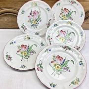 5 assiettes à dessert Lunéville modèle Réverbère