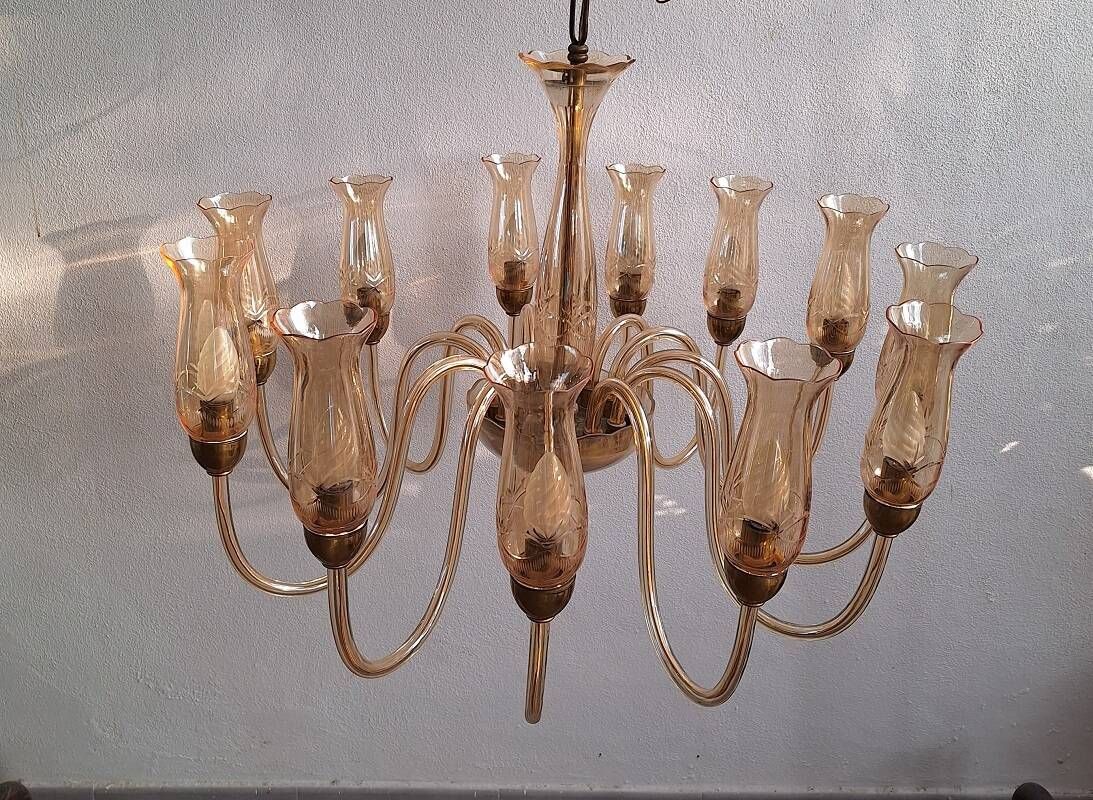 Lustre De Majo Murano vintage