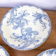 Lot de 8 assiettes plates terre de fer - modèles Iris - Léon Graves - Clairefontaine