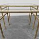Tables basses gigognes Roger Thibier dorées 1960