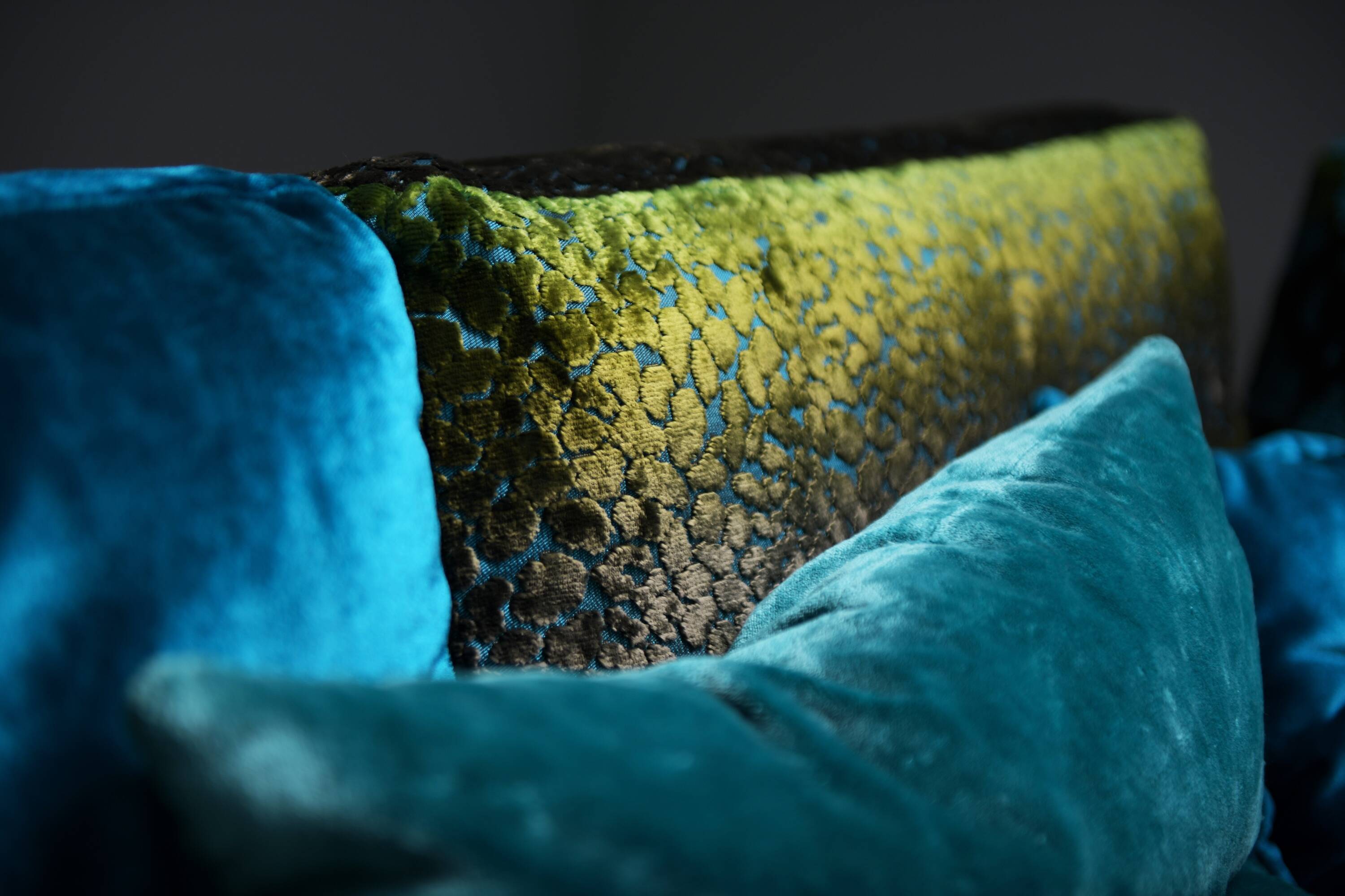 Stunning NAPALI 126 modular velvet sofa by the Bretz Brothers for Bretz Germany