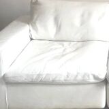 3-seater modular leather sofa