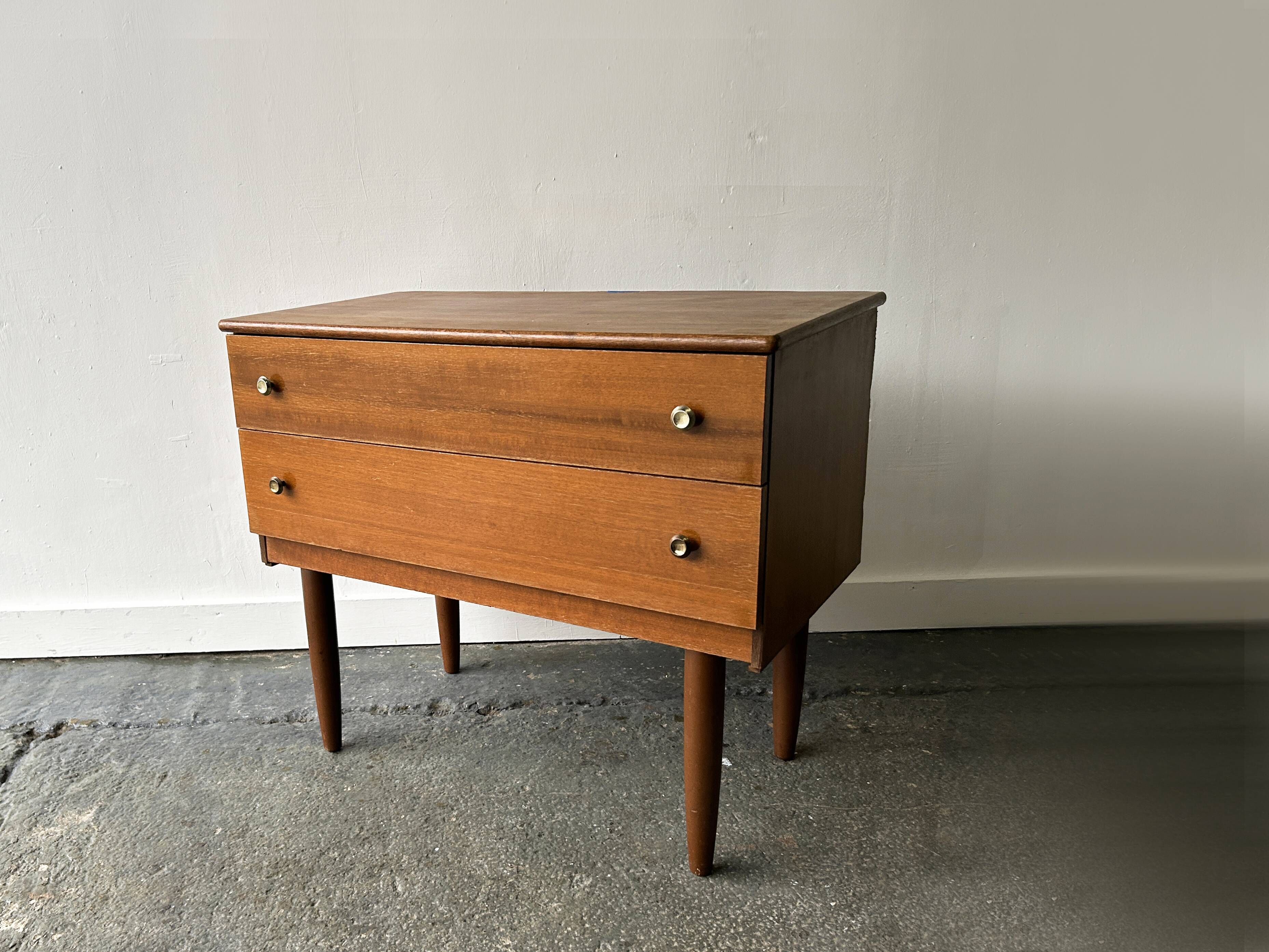 1960s Mid-Century vintage petite chest of drawers