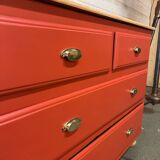 Commode vintage poignées laitons