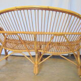 Bamboo sofa and rattan from the 60s