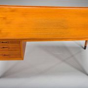 Scandinavian modern teak writing desk attributed to H. Brockmann Petersen for Poul M. Jessen, 1960s