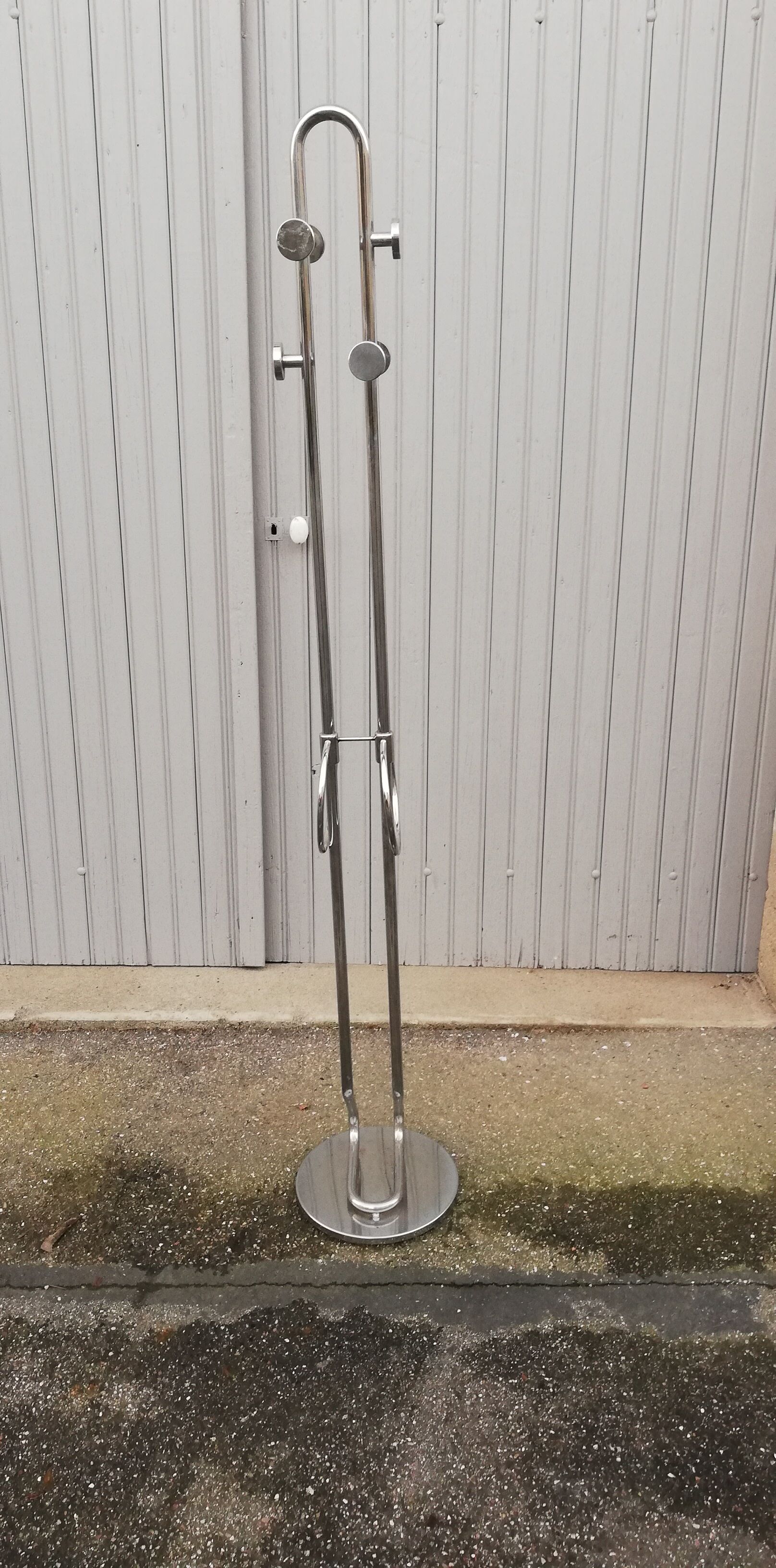 Vintage chrome coat rack