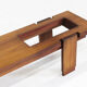 Vintage mid-century bench 1960s Italy