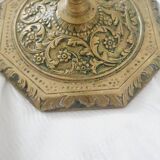 Pair of gilt bronze candlesticks signed Alfred Daubrée, Napoleon III