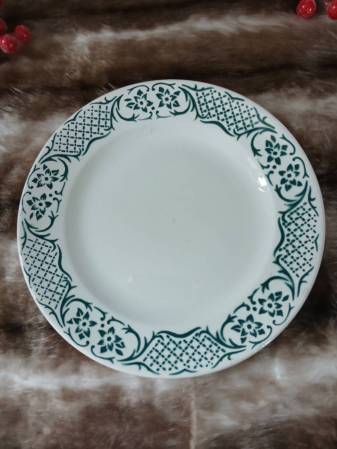 Assiette à dessert Digoin et Sarreguemines 