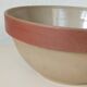 Glazed stoneware salad bowl