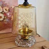 Amber yellow table lamp