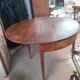 Table demi lune en noyer