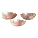 Three mother-of-pearl sconces