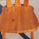 Set 8 vintage Pine dutch dining chairs solid wood 1970s