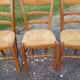 6 Straw Chairs
