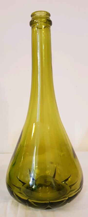 Set of two green bottles