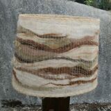 Brutalist lamp and its stool