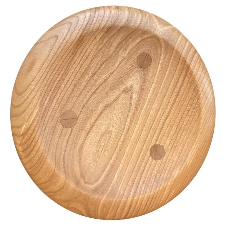 Stool in elm by Ralph Ribour