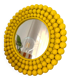 Miroir décoratif jaune pop