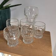 Set of 6 small 1930s glasses