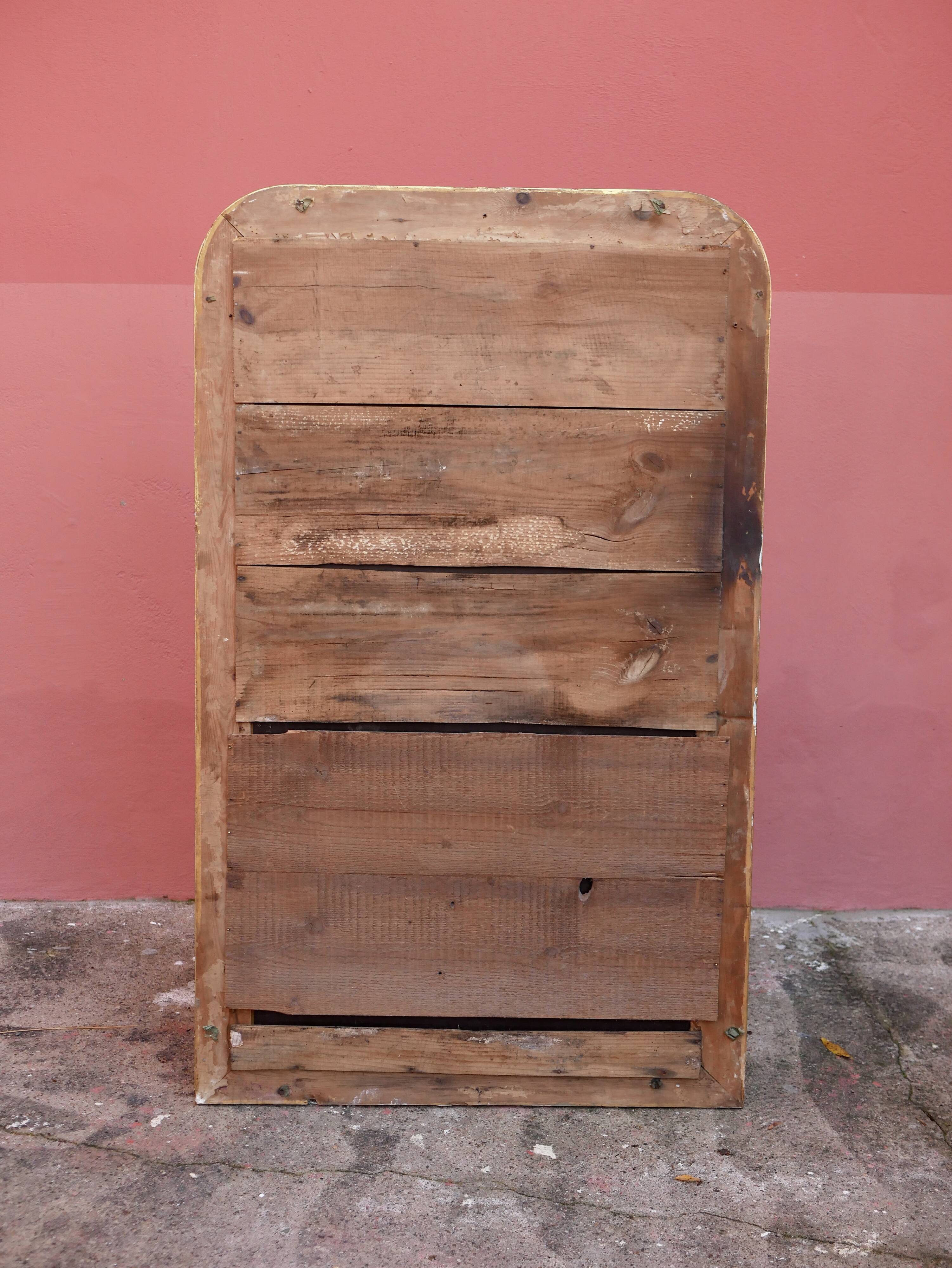 Large old gilded mirror 84x139cm