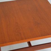 Table basse carrée scandinave teck vintage 1960s