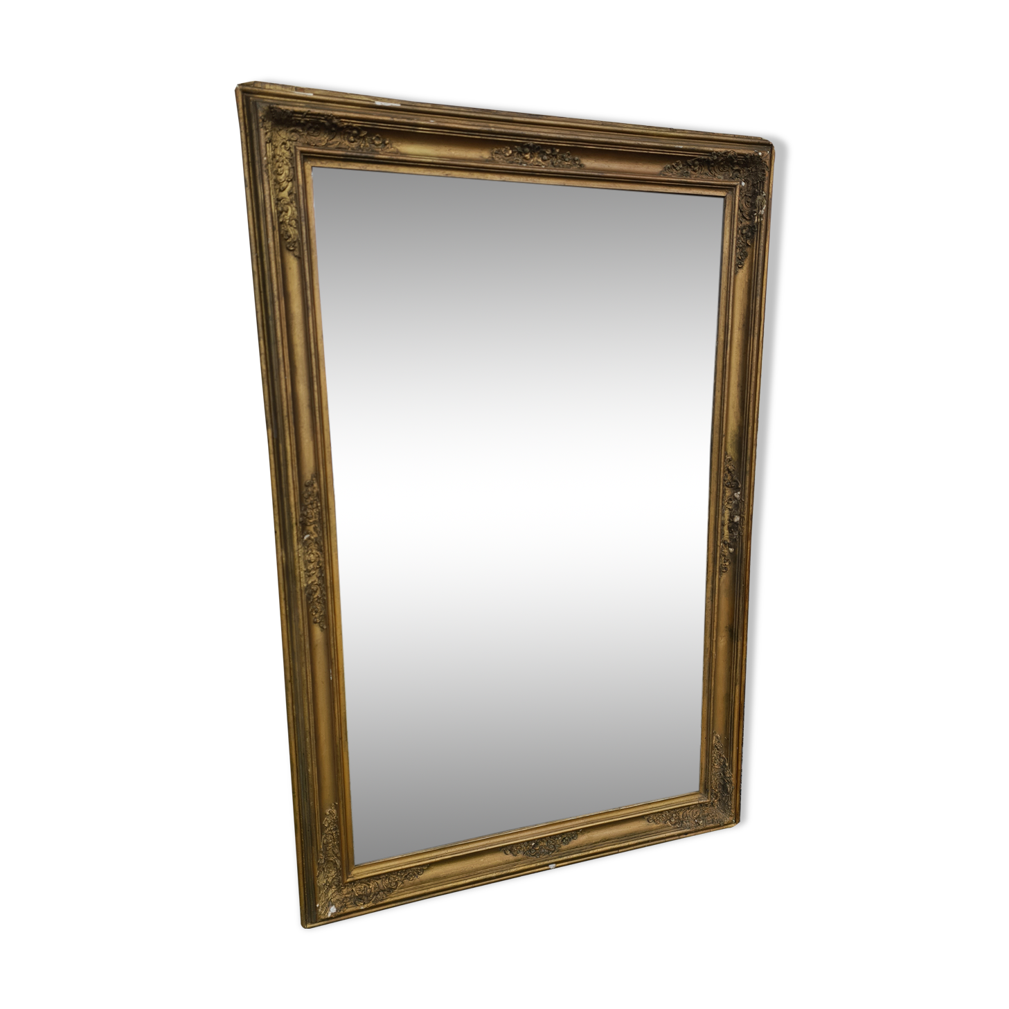 Old large-format mirror 88x133cm