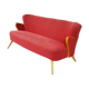 Sofa cocktail Scandinavian Danish 50s/60s era red wing