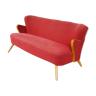 Sofa scandinave danois années 50/60 wing rouge d'époque