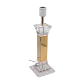 Pied de lampe de table plexiglass et laiton