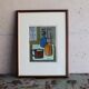 Still life cup and bottles signed Gayrau