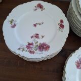 12 VINTAGE PORCELAIN PLATES "HAVILAND"