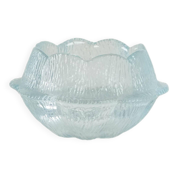 Glass bowl, Danish design, 1980s, manufacturer: Holmegaard, designer: Sidse