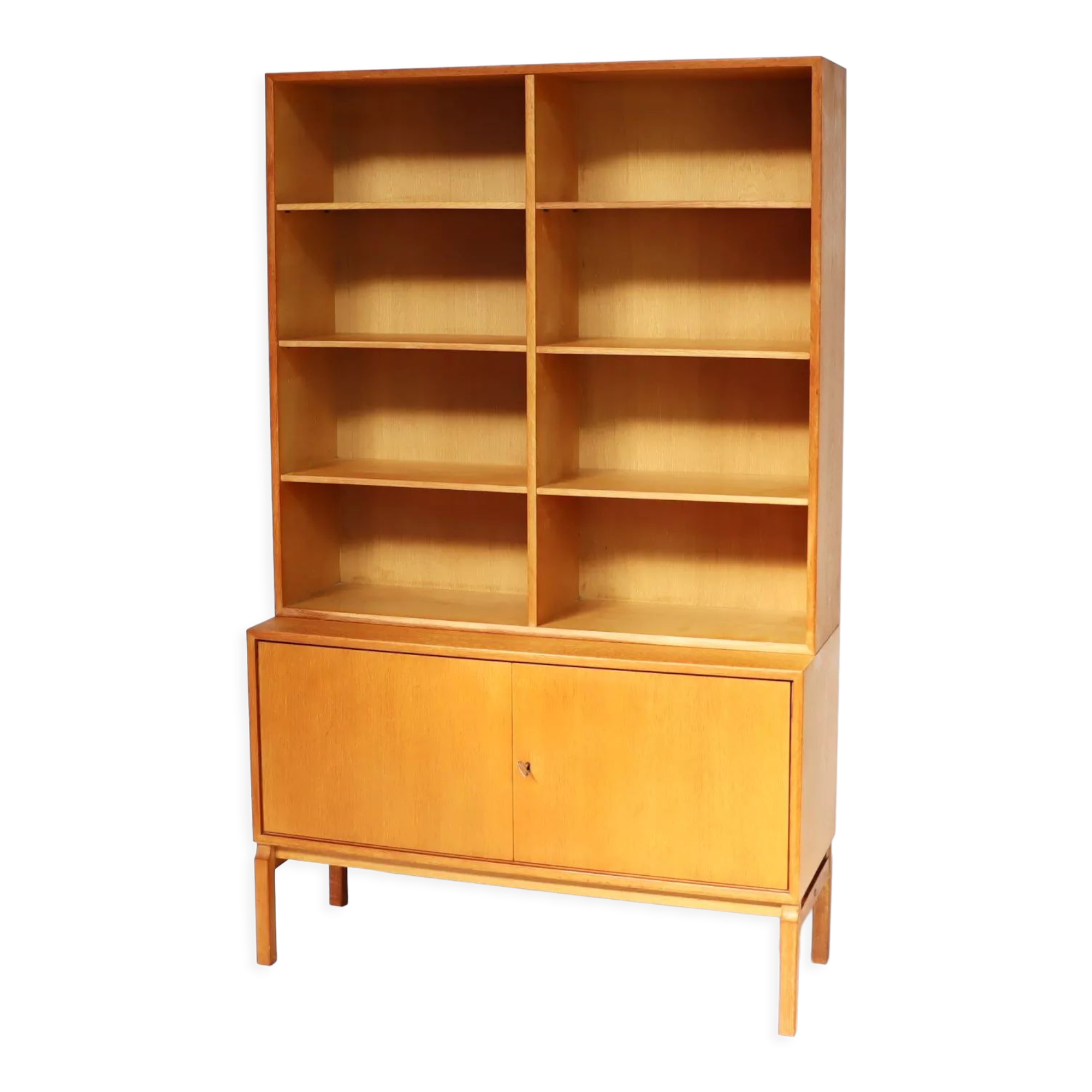 Bibliothèque en chêne années 60