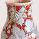 Large Fratelli Fanciullacci Sgraffito Ceramic Vase, Restored Kintsugi-Style